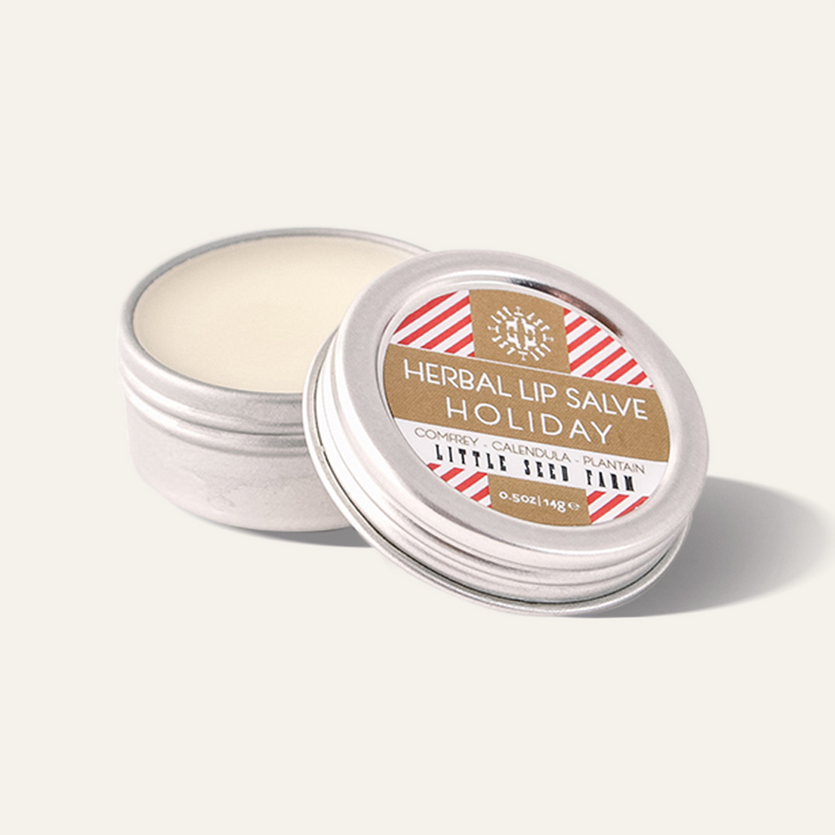 Rich, creamy peppermint‑vanilla lip salve with shea butter, coconut oil, and beeswax to deeply moisturize dry or cracked lips.