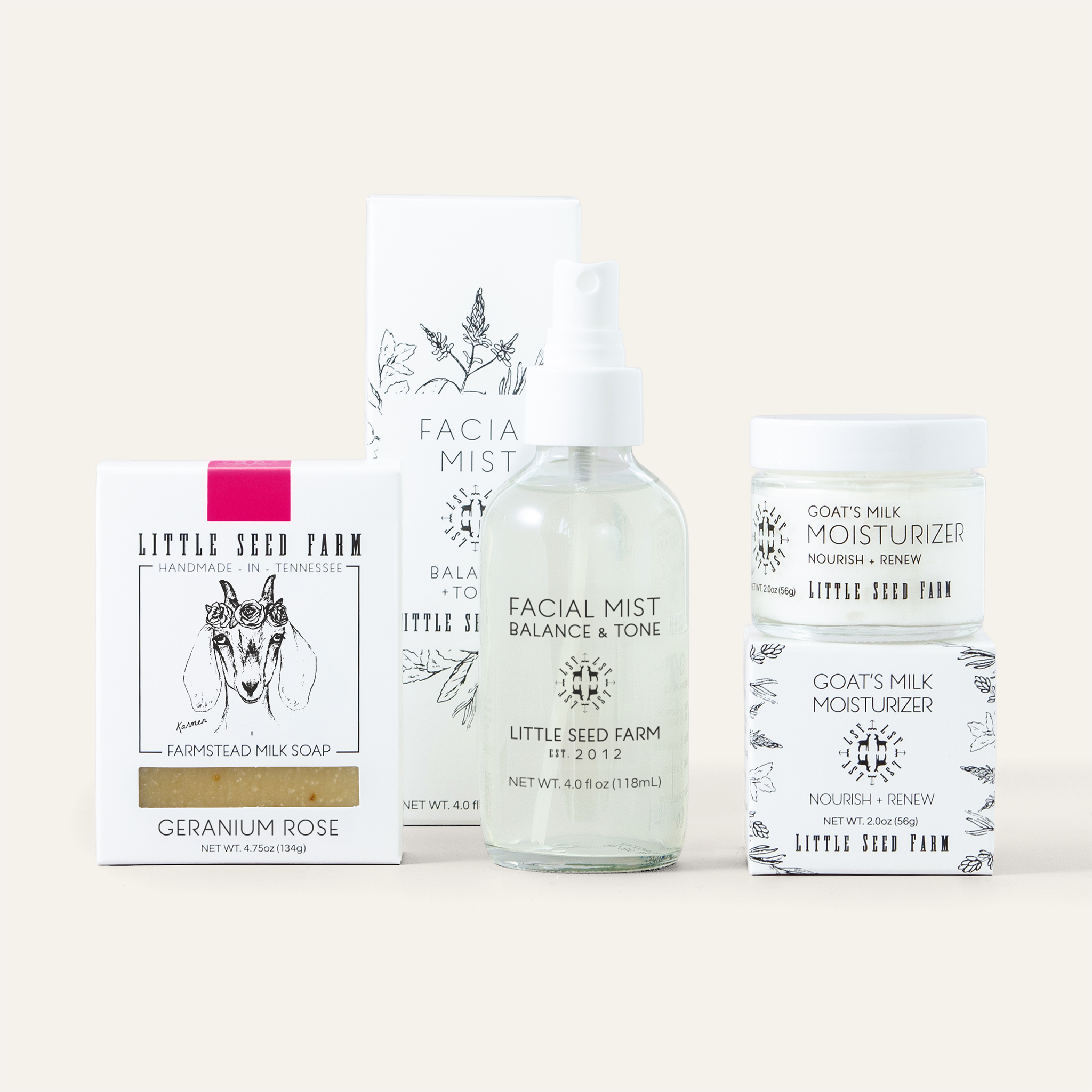 Geranium Rose Cleansing Bar infused with geranium-rose essential oil and finely ground rose petals to help balance oil production, reduce redness, and gently polish skin.