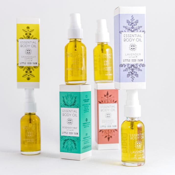 Luxurious botanical body oil rich in vitamins, antioxidants and omega-fatty acids from hazelnut and hemp seed oil to nourish and protect skin.